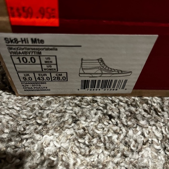 Vans Sk8-Hi Mte Size 10M - Picture 6 of 6